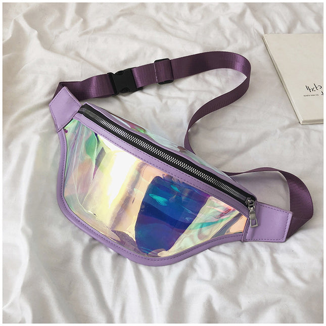 Purple Transparent Waist Bag