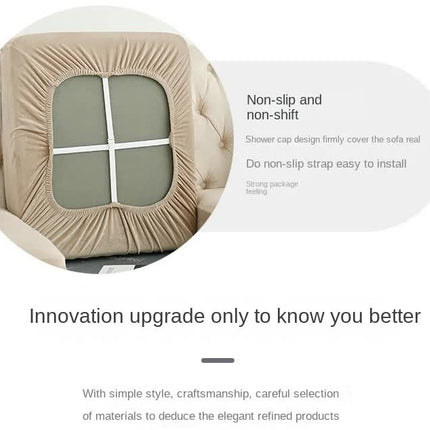 2 Pcs Light Grey Elegant Polyester Sofa Cover - Full Protection Against Cat Scratches & Wear