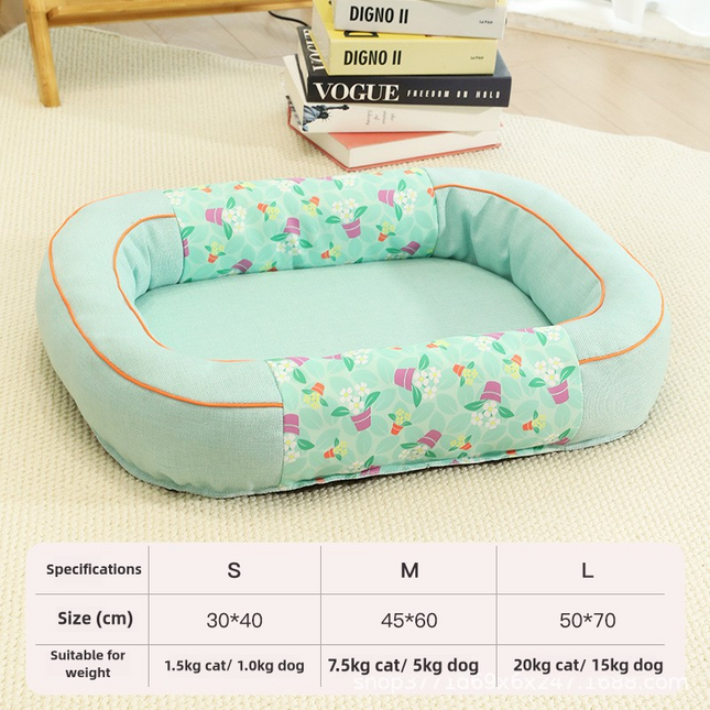 Size M Blue Cozy Pet Bed for Small Dogs and Cats – product detail