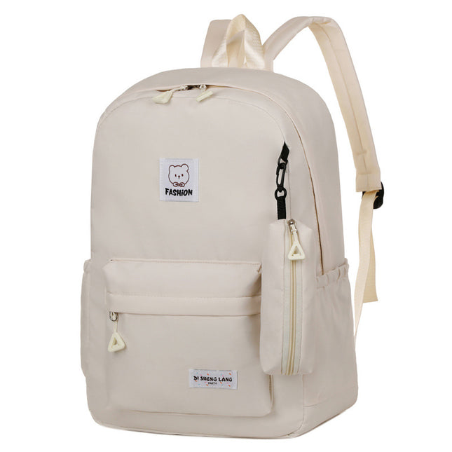 White Large Capacity Travel Backpack for Girls
