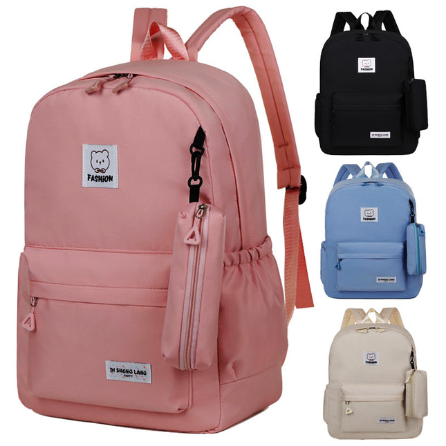 White Large Capacity Travel Backpack for Girls