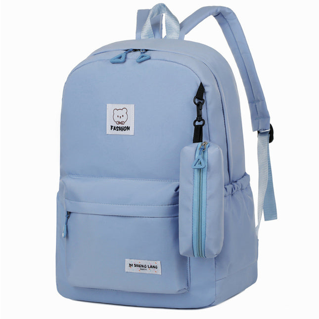 Blue Large Capacity Travel Backpack for Girls