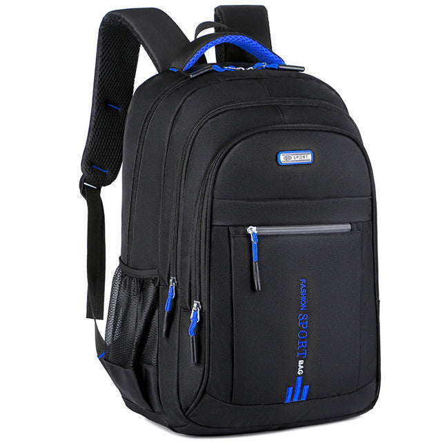 Black And Blue Large Capacity Business Backpack for Men and Women