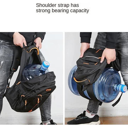 Black And Green Large Capacity Business Backpack for Men and Women - Waterproof Laptop School Bag with Breathable Design