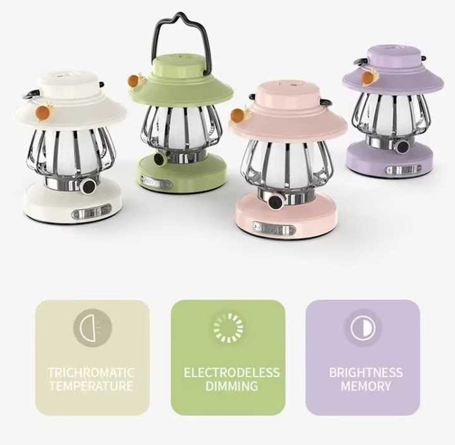 White Retro Snail Night Light (Color Dimming)