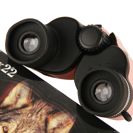 Purple 10x22 Compact Binoculars for Adults - High Definition Lightweight Telescope for Hiking, Travel, and Concerts