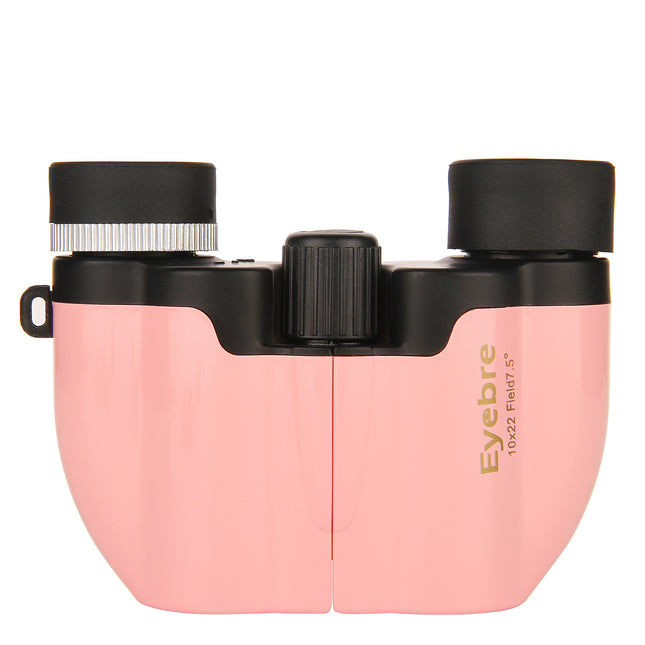 Pink 10x22 Compact Binoculars for Adults