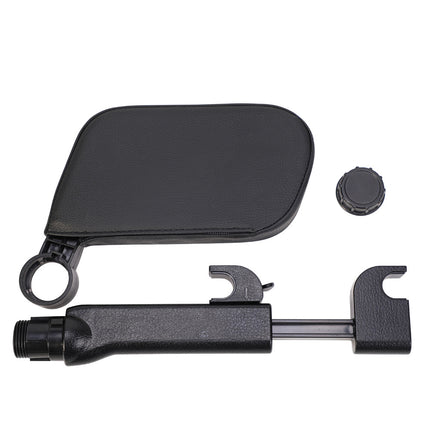 Black Car Side Headrest Pillow for Travel - Adjustable Neck Support Cushion for Rear Seat Comfort and Safety