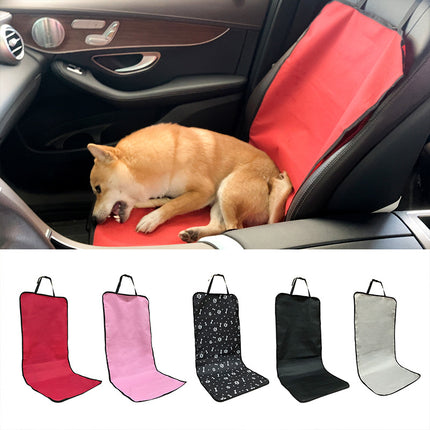 4 Pcs Black Waterproof Pet Car Seat Cover - Scratch-Resistant Oxford Cloth  for Dogs and Cats (106 x 49 cm)