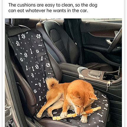 4 Pcs Black Waterproof Pet Car Seat Cover - Scratch-Resistant Oxford Cloth  for Dogs and Cats (106 x 49 cm)