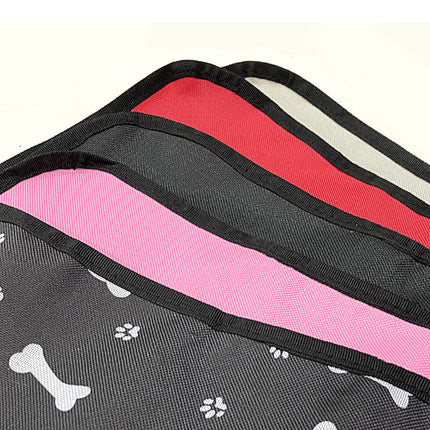 4 Pcs Black Waterproof Pet Car Seat Cover - Scratch-Resistant Oxford Cloth  for Dogs and Cats (106 x 49 cm)