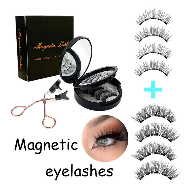Style 2 Black Magnetic False Eyelashes Kit