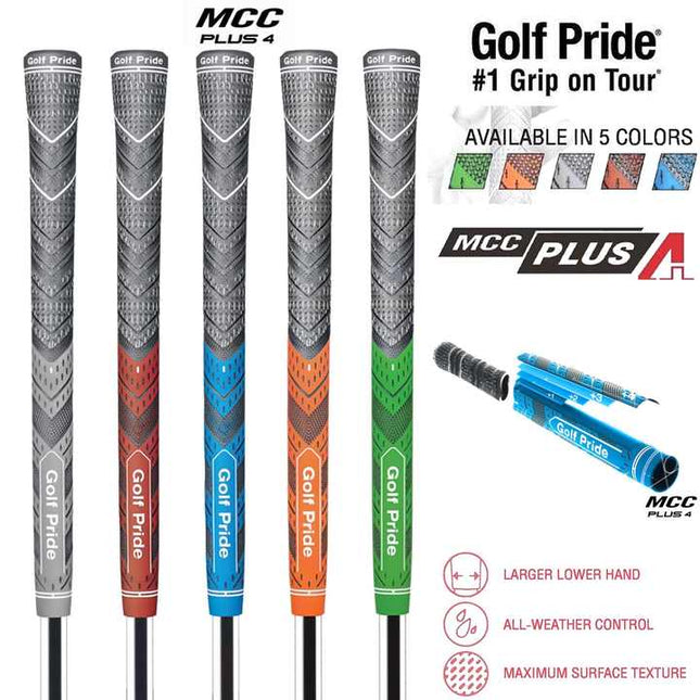 2 Pcs Red MCC PLUS4 Midsize Golf Grip – product detail
