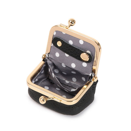 Green Mini Jewelry Pouch - Compact PU Leather Coin Purse for Earrings, Rings, and Necklaces, 6.5x5x3.5cm