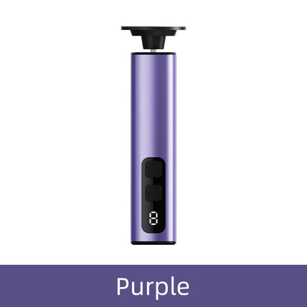 Purple Rechargeable Electric Foot File with 9 Speed Settings - Callus Remover for Smooth Feet
