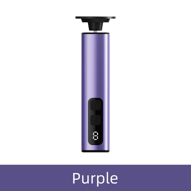 Purple Rechargeable Electric Foot File with 9 Speed Settings
