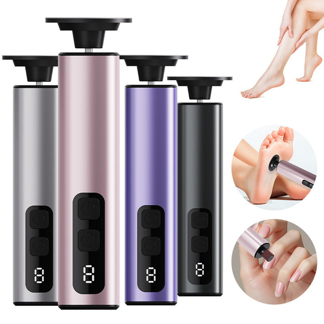 Purple Rechargeable Electric Foot File with 9 Speed Settings – product detail