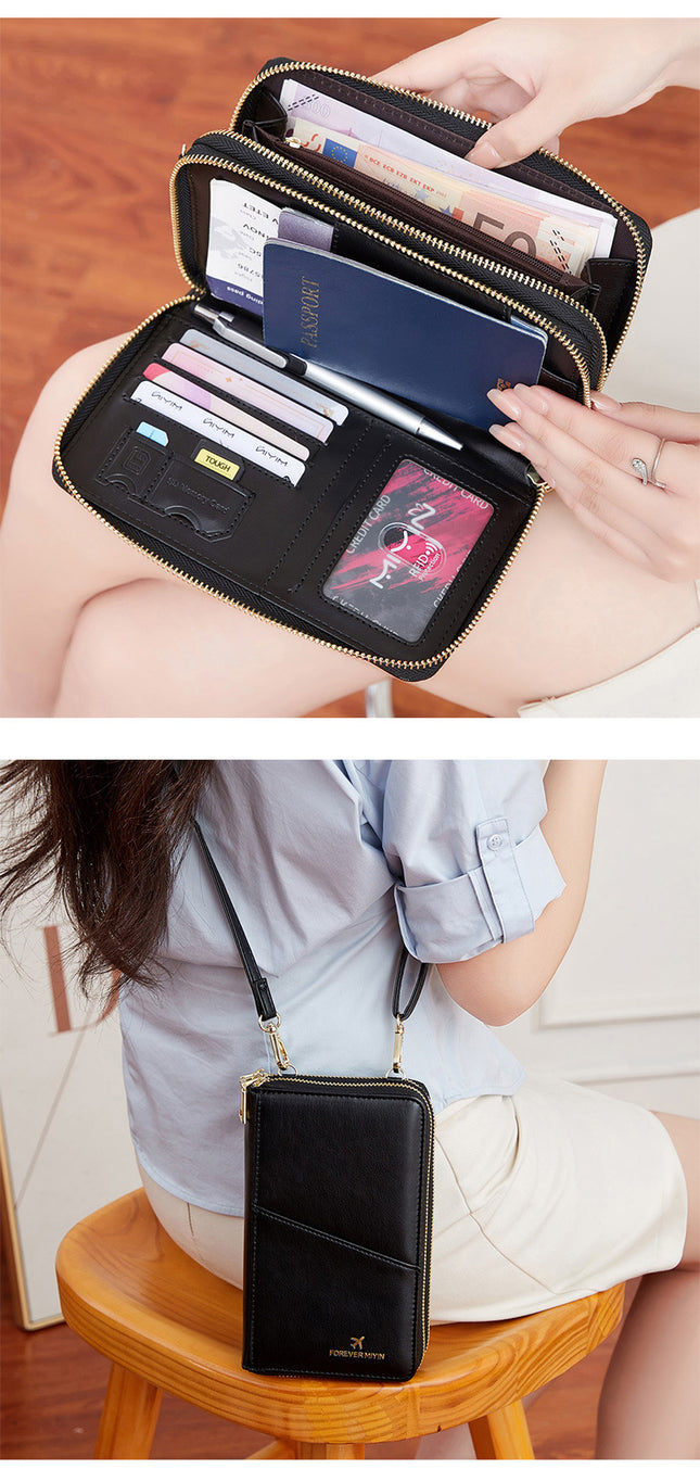 Black RFID Blocking Passport Wallet – product detail