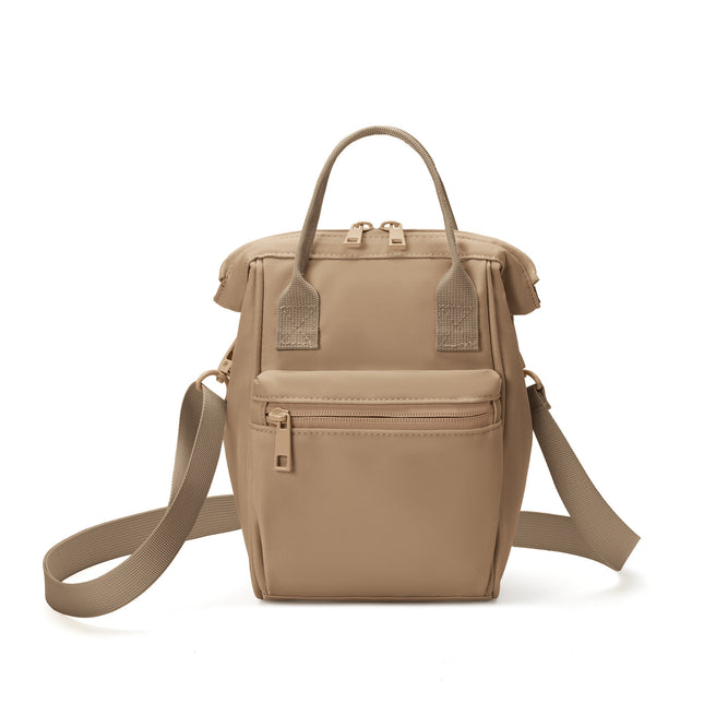 Brown Mini Waterproof Oxford Backpack