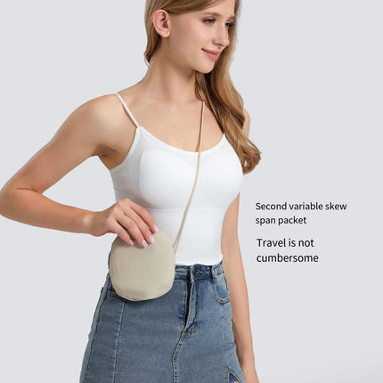 Pink Packable Cotton Bucket Hat - Folds into Wearable Pouch | Frayed Edge Sun Hat with Chin Strap