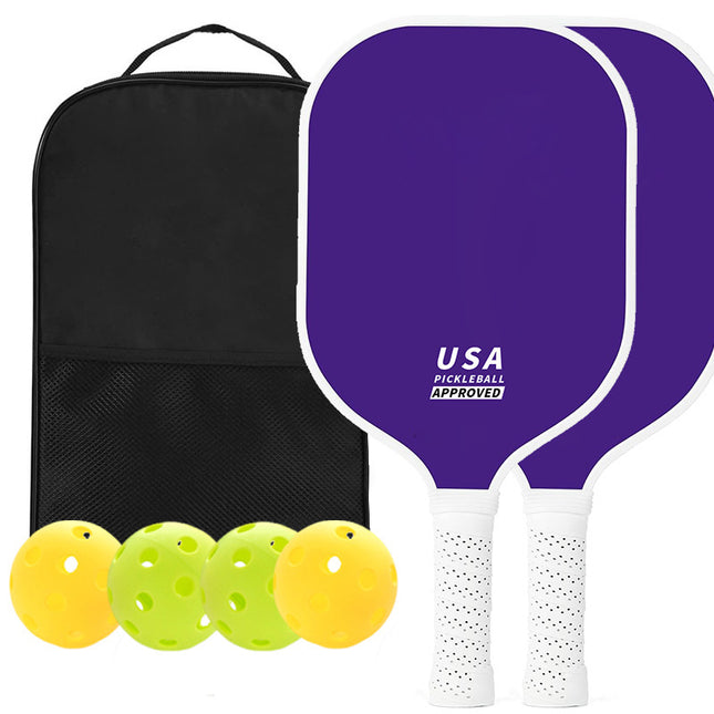Purple Fiberglass Pickleball Paddle Set