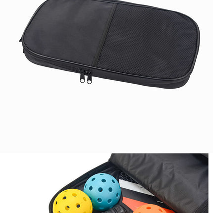 Light Blue Fiberglass Pickleball Paddle Set - 2 Minimalist Paddles, 4 Balls, and Carry Bag for Outdoor Play