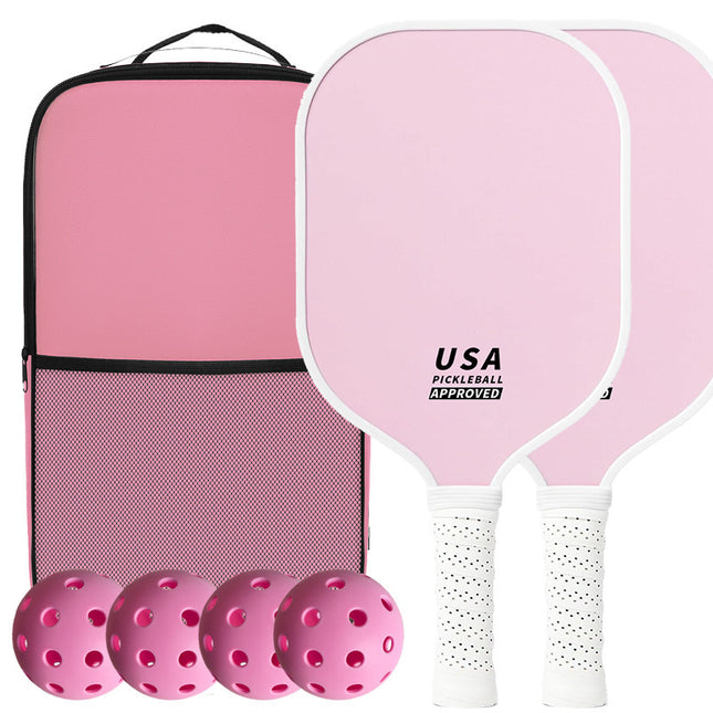Pink Fiberglass Pickleball Paddle Set