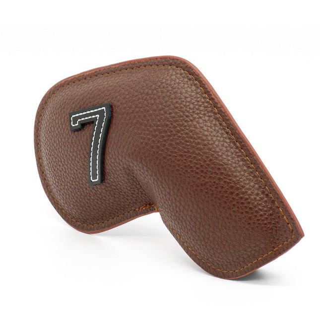 Brown Golf Iron Head Covers Set of 10 – product detail
