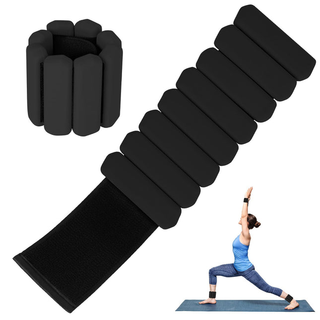 Black Adjustable Silicone Wrist & Ankle Weights – product detail