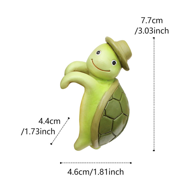 2 Pcs Green Cute Resin Turtle Pot Hanger – product detail