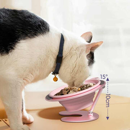 Yellow Foldable Elevated Pet Bowl Set – design and finish