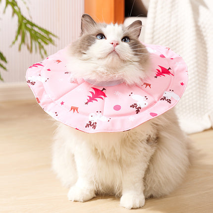 2 Pcs Size L Pink Comfortable Pet Recovery Collar | Waterproof Anti-Lick Collar for Cats & Dogs