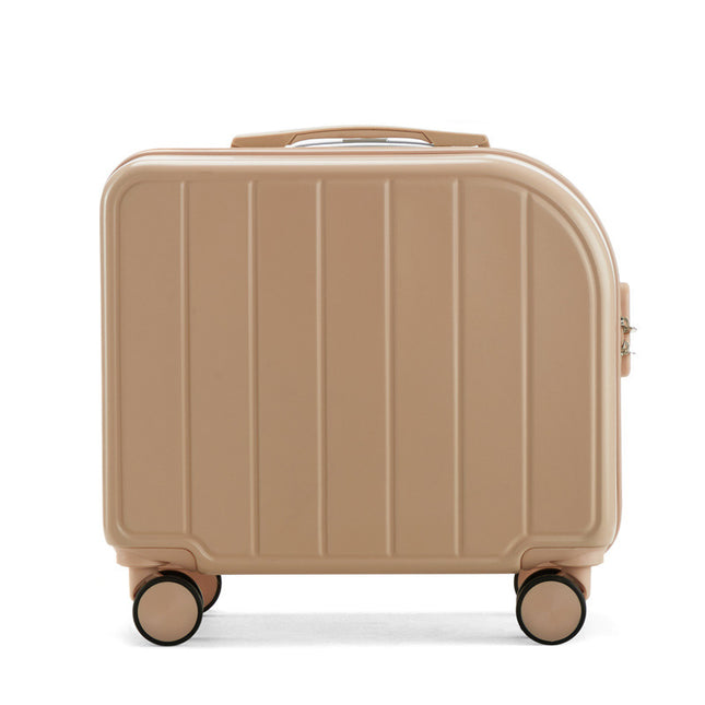 Khaki Compact 18-Inch Carry-On Suitcase Lightweight ABS Hardside Spinner Luggage V888-ELOSUNG23814