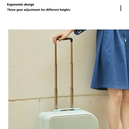 Dark Green Compact 18-Inch Carry-On Suitcase | Lightweight ABS Hardside Spinner Luggage