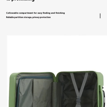 Dark Green Compact 18-Inch Carry-On Suitcase | Lightweight ABS Hardside Spinner Luggage