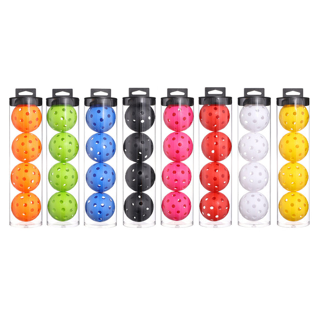 2 Tubes Red Outdoor Pickleball Balls 4-Pack (8 Balls in Total)