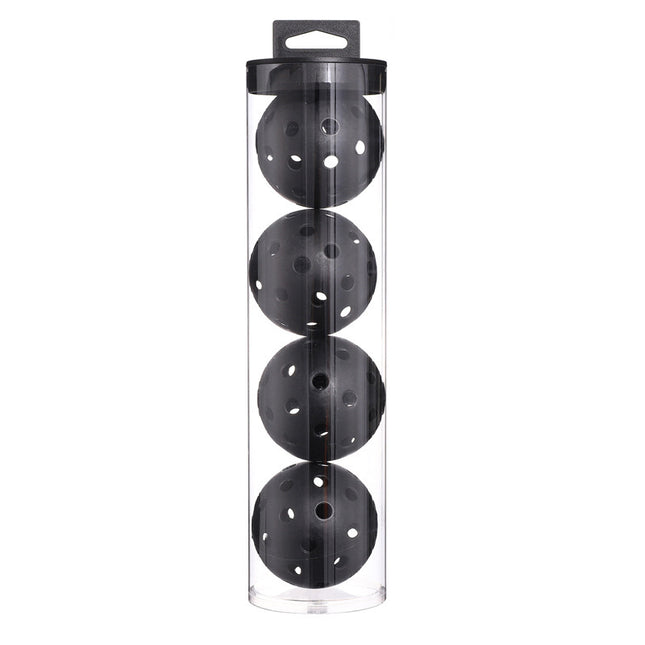 2 Tubes Black Outdoor Pickleball Balls 4-Pack (8 Balls in Total)