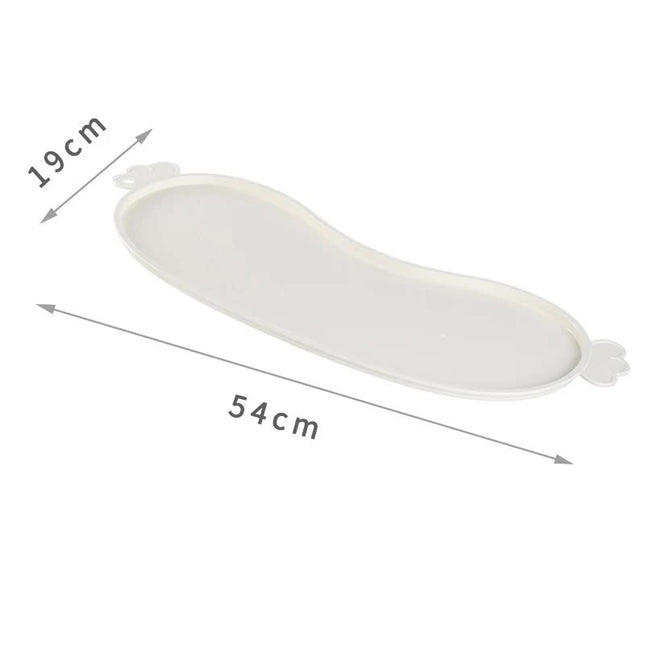 White Non-Slip Pet Feeding Mat