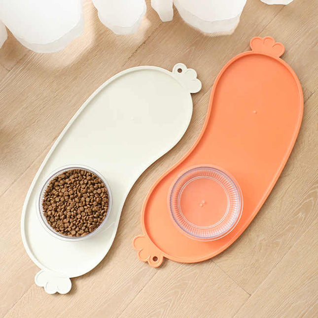 Blue Non-Slip Pet Feeding Mat