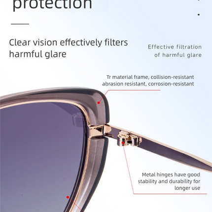 Pink Frame Chic Cat Eye Polarized Sunglasses for Women - Lightweight UV Protection Fashion Eyewear