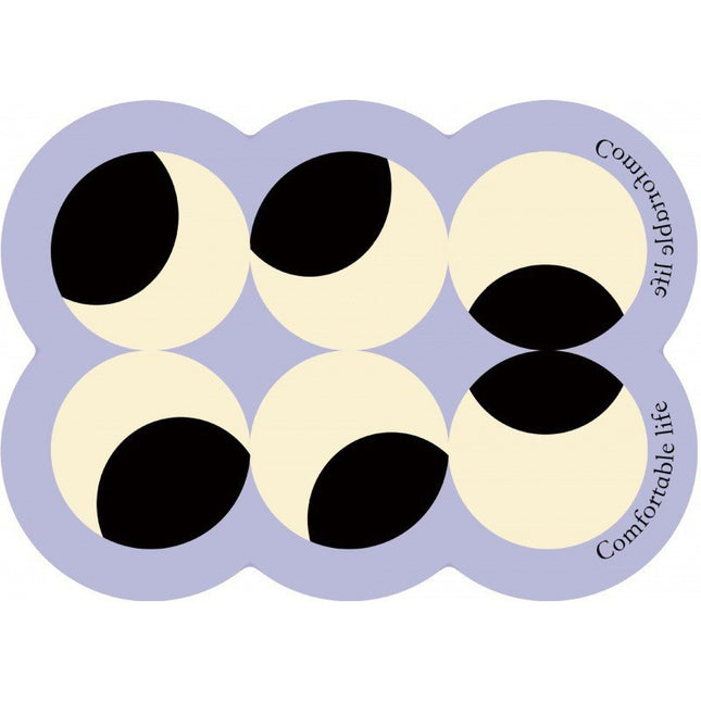 Style 3 Purple White And Black Absorbent Diatomaceous Earth Pet Feeding Mat