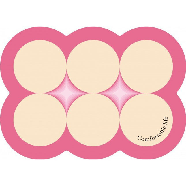 Style 4 Pink And Beige Absorbent Diatomaceous Earth Pet Feeding Mat