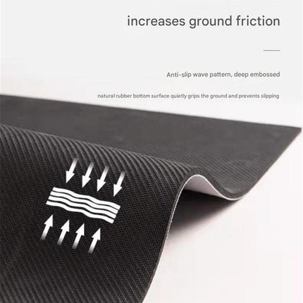 Style 12 Black Absorbent Diatomaceous Earth Pet Feeding Mat - Non-Slip & Quick Dry Placemat (50x80cm)