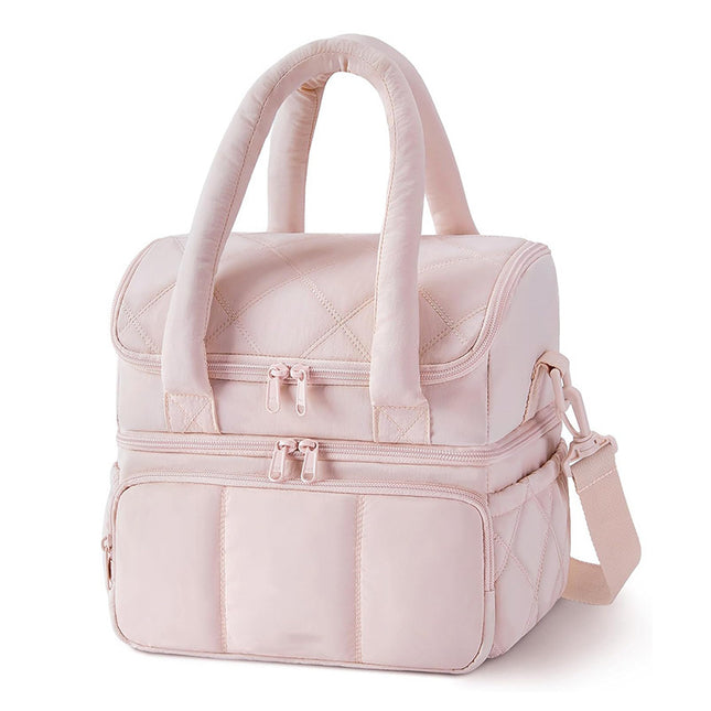 Pink Chic Double Deck Insulated Lunch Bag