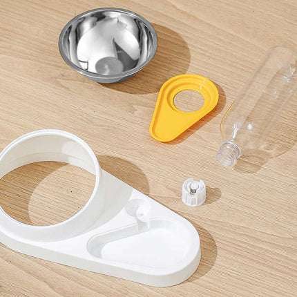 Blue Pet Bowl Set with Automatic Gravity Water Dispenser – product features
