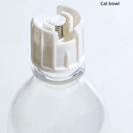 Blue Pet Bowl Set with Automatic Gravity Water Dispenser – product perspective
