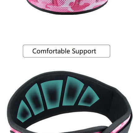 Size XL Pink Camouflage Camo Weightlifting Belt - EVA Nylon Gym Belt for Squats, Deadlifts & Lumbar Support