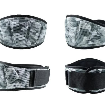 Size XS Grey Camouflage Camo Weightlifting Belt - EVA Nylon Gym Belt for Squats, Deadlifts & Lumbar Support