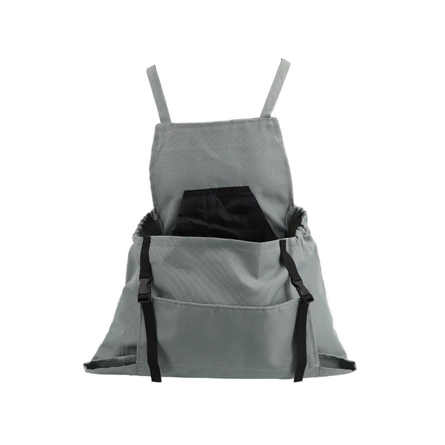 Grey Garden Harvesting Apron - Waterproof Oxford Cloth with Quick Release Pouch