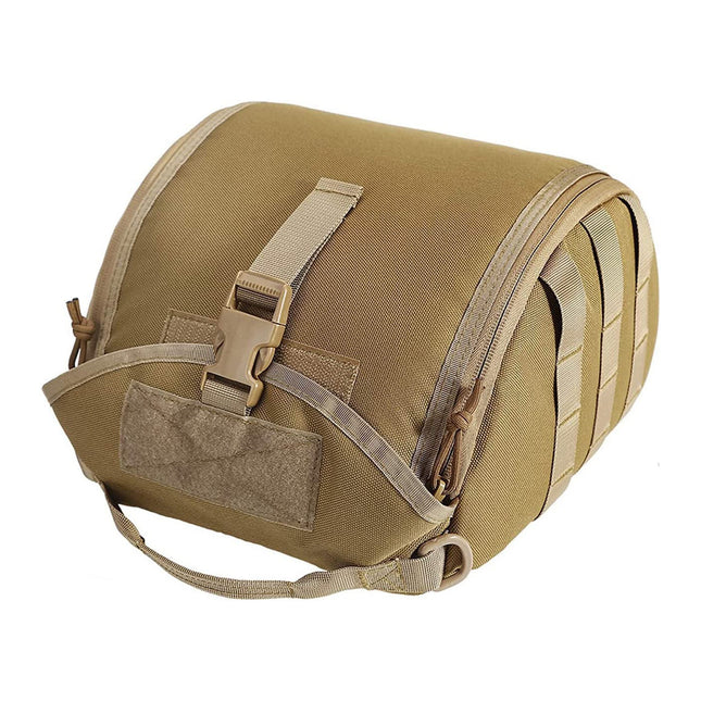 Khaki Tactical Helmet Bag & Utility Pouch
